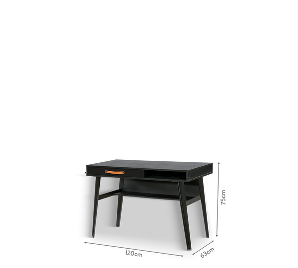 Dormitorio Completo Dark Metal: Cama Line (100x200), Armario 3 Puertas y Escritorio con Módulo + Colchón de Regalo