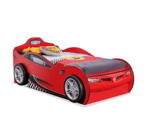 Sports Car Bed for Children with Extra Bed 90x190 - Realistic Design