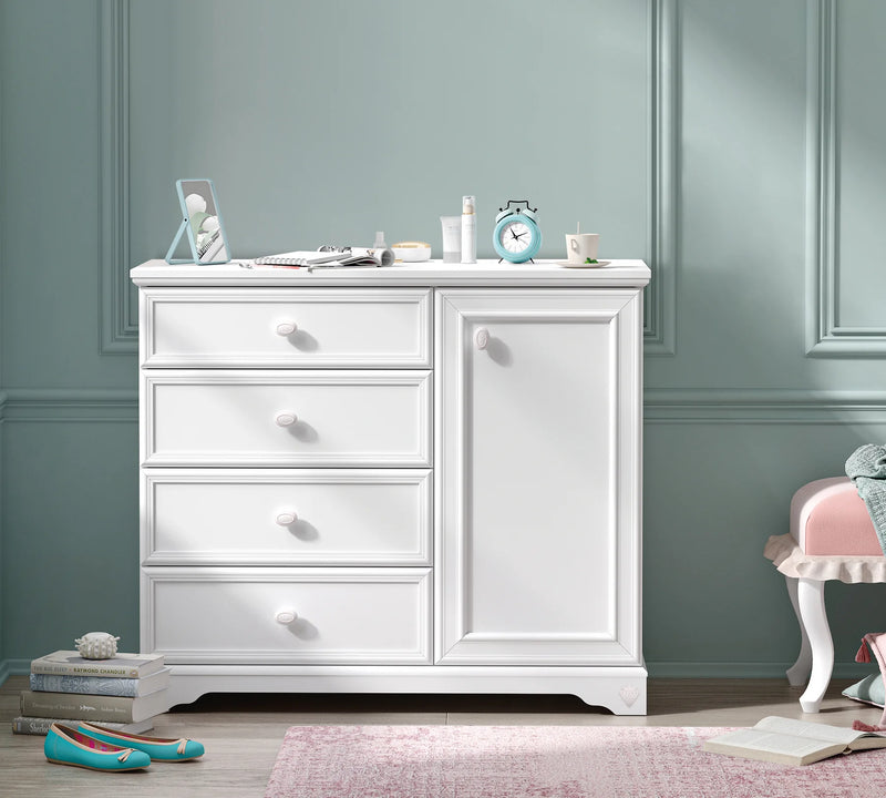 Cassettiera Rustic Bianco