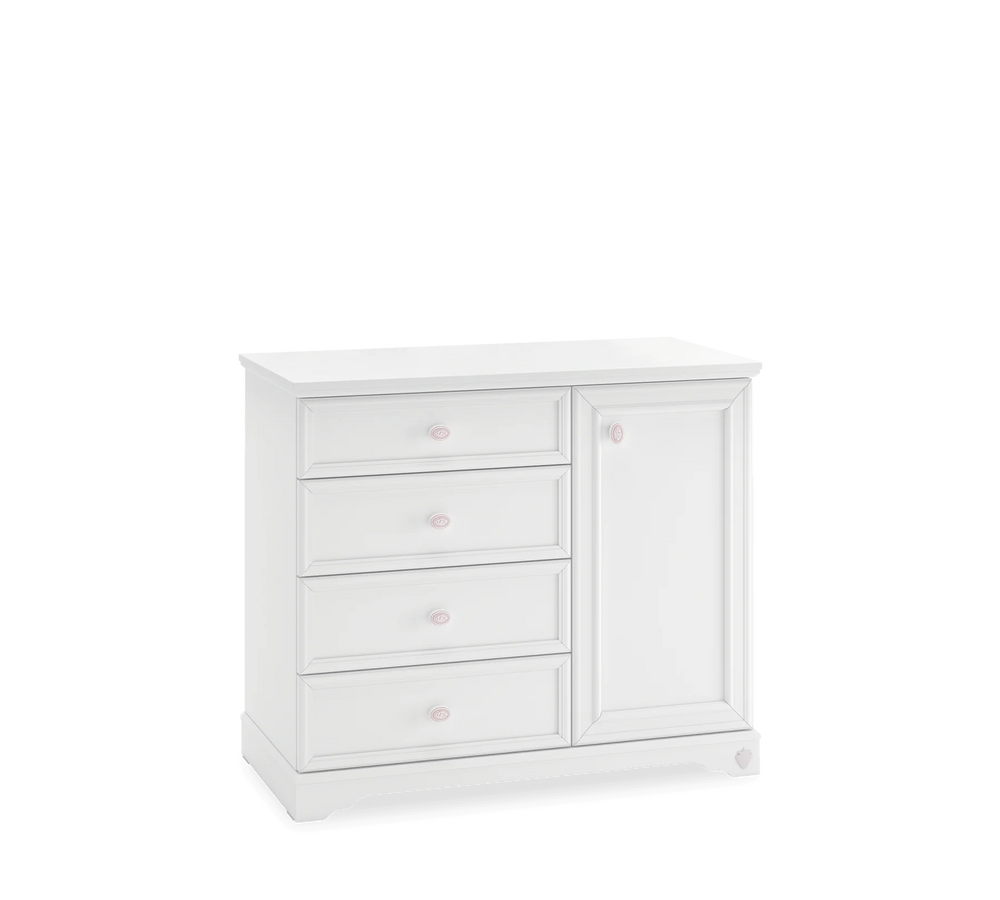 Cassettiera Rustic White