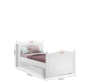 Letto Rustico Bianco