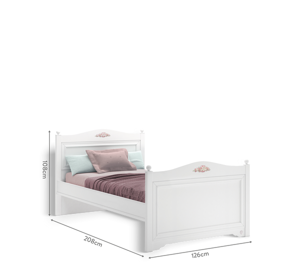 Letto Rustico Bianco