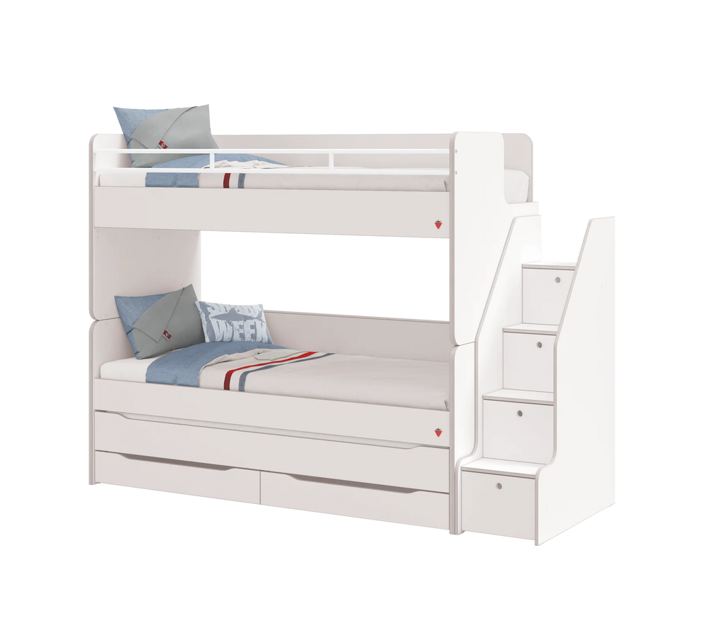 Letto a Castello Studio Bianco Set‑1 (90 × 200 cm)