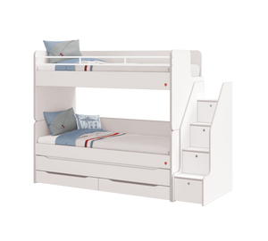 Letto a Castello Studio Bianco Set‑1 (90 × 200 cm)
