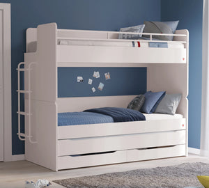 Letto a Castello Studio Bianco Set‑2 (90 × 200 cm)