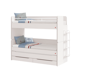 Letto a Castello Studio Bianco Set‑2 (90 × 200 cm)