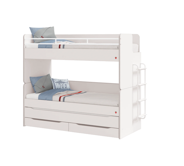 Letto a Castello Studio Bianco Set‑2 (90 × 200 cm)
