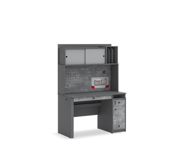 Scrivania Grande Space Gray con Unità
