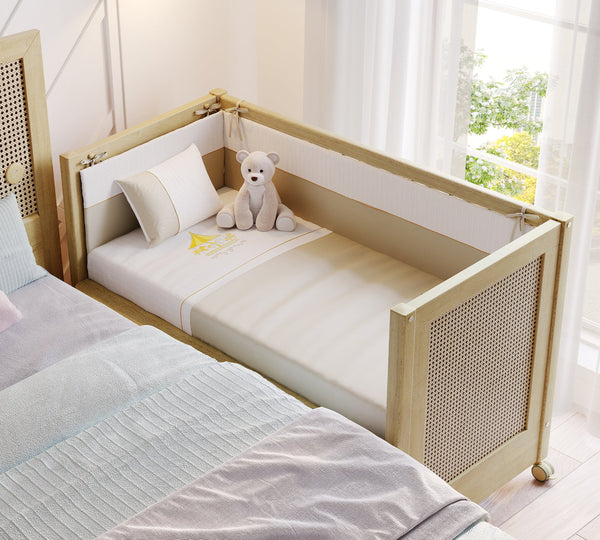 Lettino con Ruote Baby Loof (Affiancabile al Letto della Mamma) (60x120 cm)