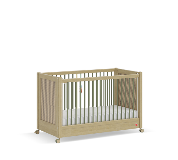 Lettino con Ruote Baby Loof (Affiancabile al Letto della Mamma) (60x120 cm)