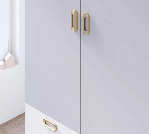 Dormitorio Completo Bebé Mino: Cuna Convertible con Cama Nido, Armario de 3 Puertas y Cómoda + Colchón de Regalo