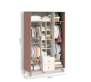 Armadio a 3 ante Baby Elegance