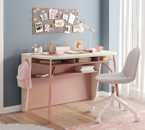 ELEGANCE study desk with metal legs
