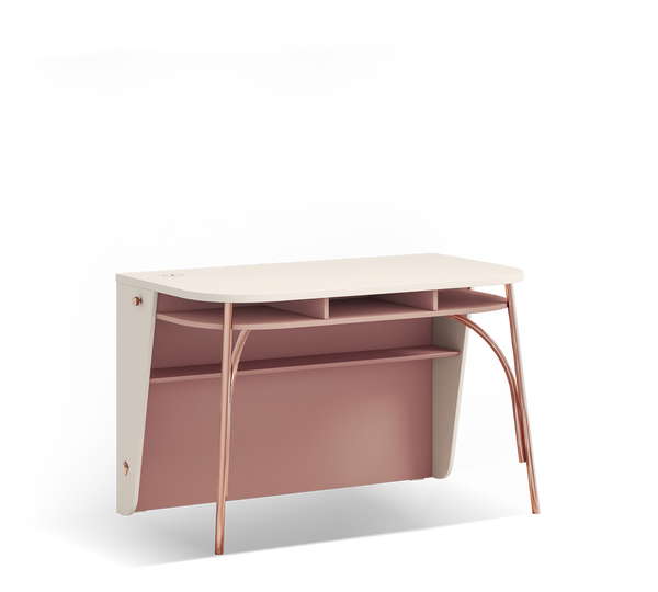 ELEGANCE study desk with metal legs