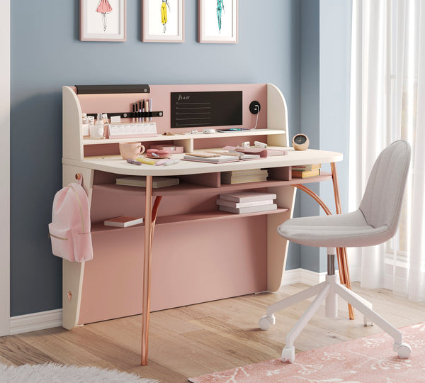 Elegance Metal Leg Desk (with unit)