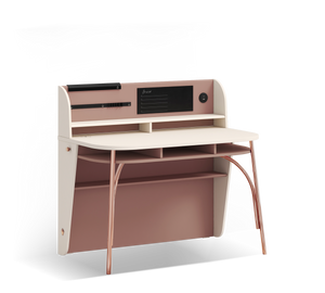 Elegance Metal Leg Desk (with unit)