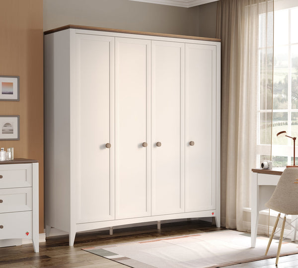 Lapel 4-Türiger Kleiderschrank