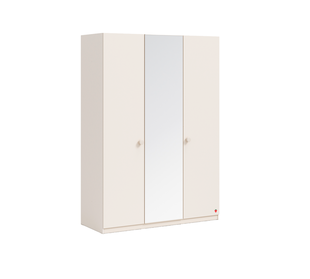 Armadio a 3 Ante con Specchio Varia Cream