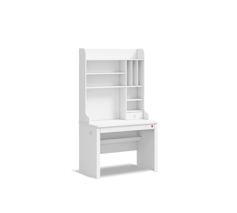 Varia White Slim Desk (With Tall Work Unit)