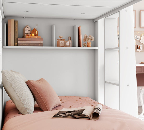 Varia Bianco Letto a castello con cassetto inferiore (90x200 cm)