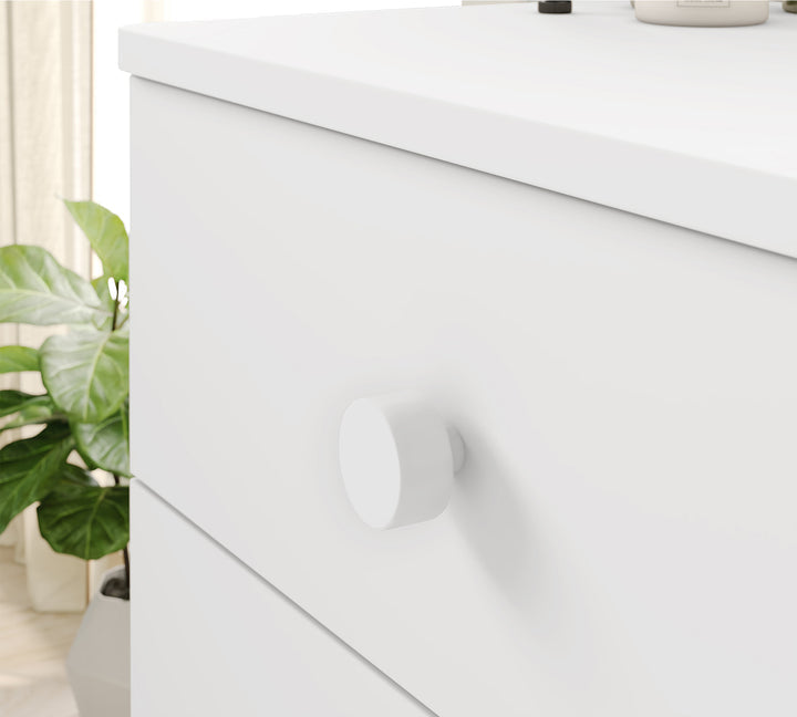 Varia White Bedside Table