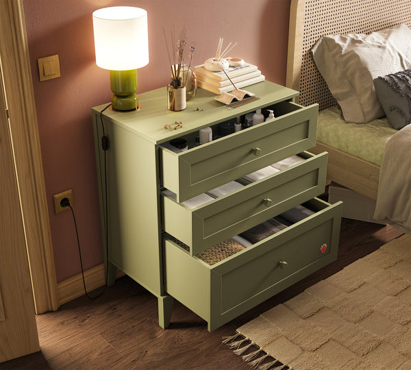 Cassettiera Loof Verde