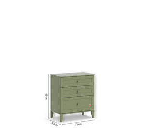 Cassettiera Loof Verde