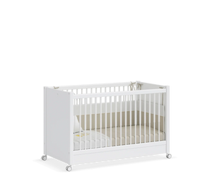 Set Cameretta Neonato Baby Cotton - Letto Co-sleeping, Armadio e Comò con Materasso Gratis