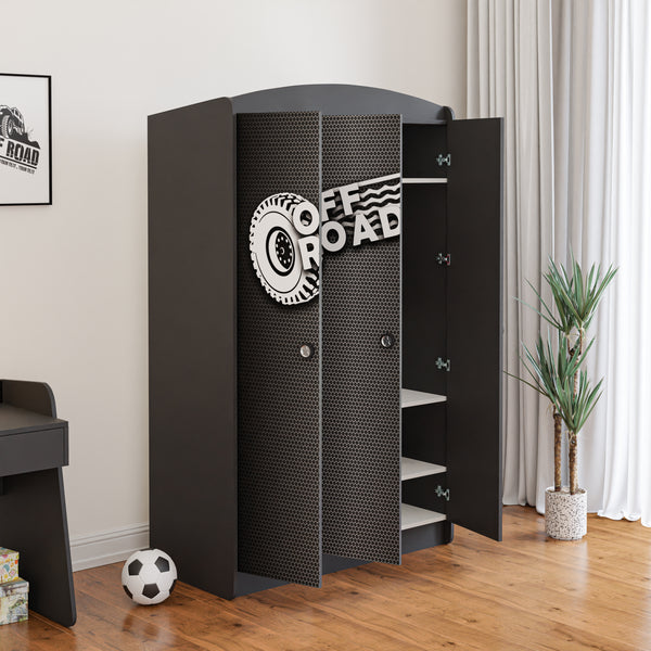 Off Road Armadio a 3 ante Cameretta Bambini