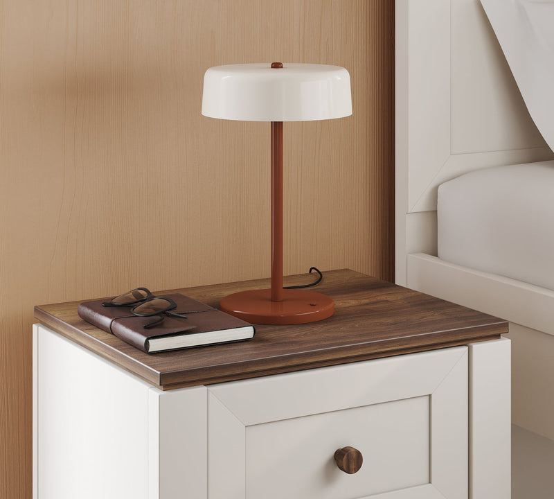 Tischleuchte mit Revers