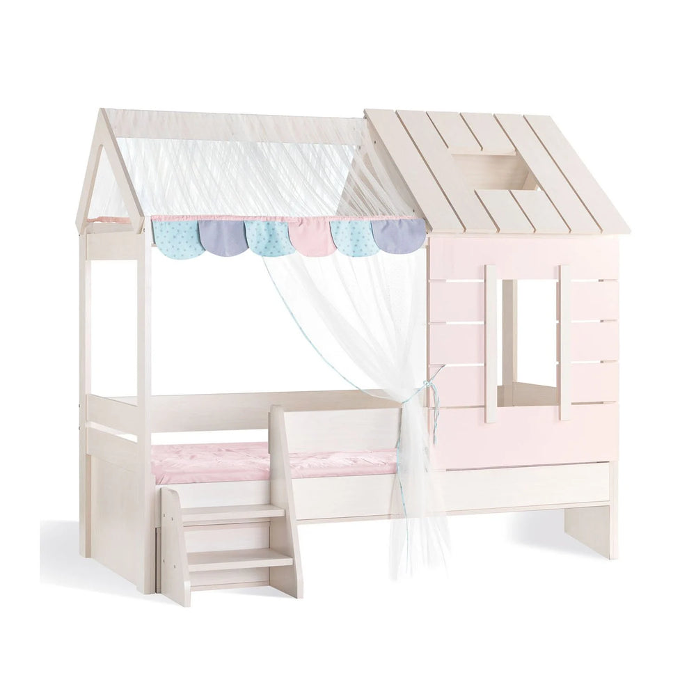 Letto Casetta Pink House 90x200 cm
