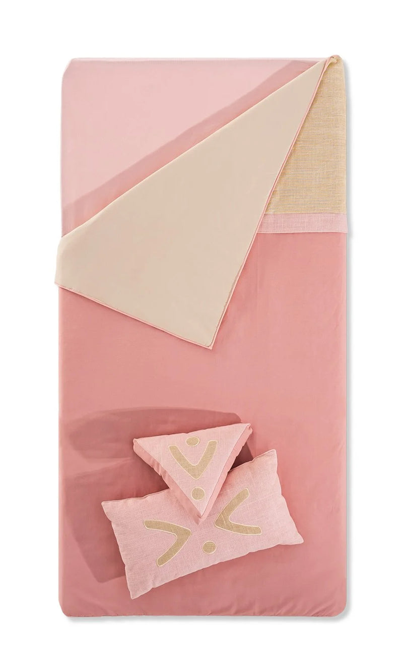 Rosa Haus Boho-Bettwäsche-Set