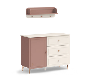 Mensola Sospesa Cameretta Baby Elegance, 86 Cm, Design Sicuro Con Angoli Arrotondati, Versatile e Pratico