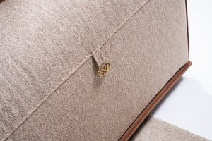 Grande Divano Angolare Beige e Cognac