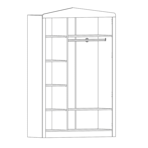 My House 3-Door Linear Wardrobe
