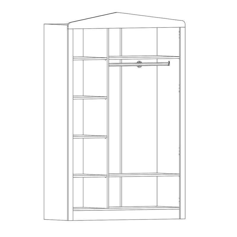 My House 3-Door Linear Wardrobe
