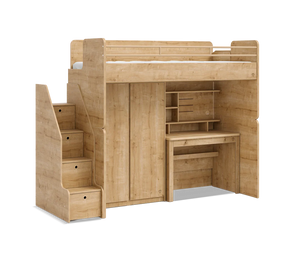 Letto a Castello Studio Oak Set‑2 (90 × 200 cm)