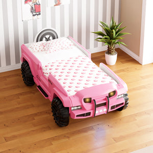 Jeep Car Bed with LED - Pink