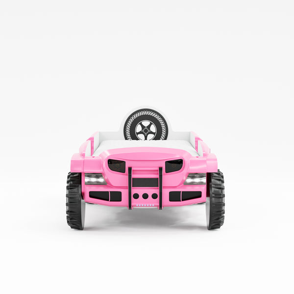 Jeep Car Bed with LED - Pink