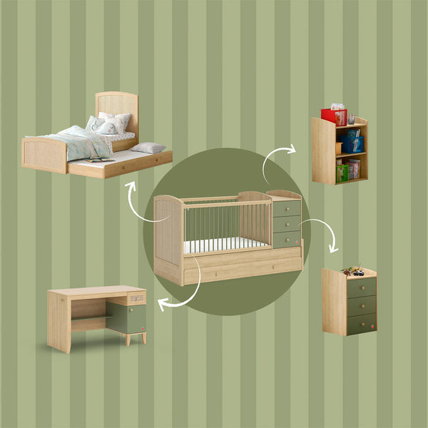 Loof Baby convertible bed for babies (80x180 Cm)