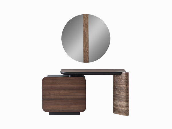 Maybach Comò in Noce con Specchio