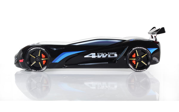 MVN1 Autobett mit LED-Beleuchtung 90x190cm (Schwarz/Blau/Rot/Weiß)