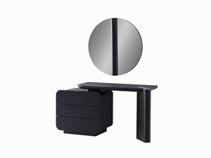 Maybach Comò in Rovere Nero – Con Specchio