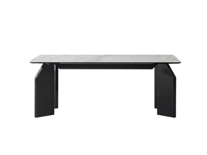 Tavolo da Pranzo Flow con Piano in Gres Porcellanato