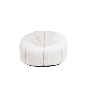 Puffy - Set Divani in Bouclé - Bianco Panna