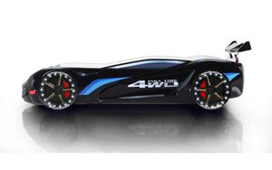 MVN1 Autobett mit LED-Beleuchtung 90x190cm (Schwarz/Blau/Rot/Weiß)