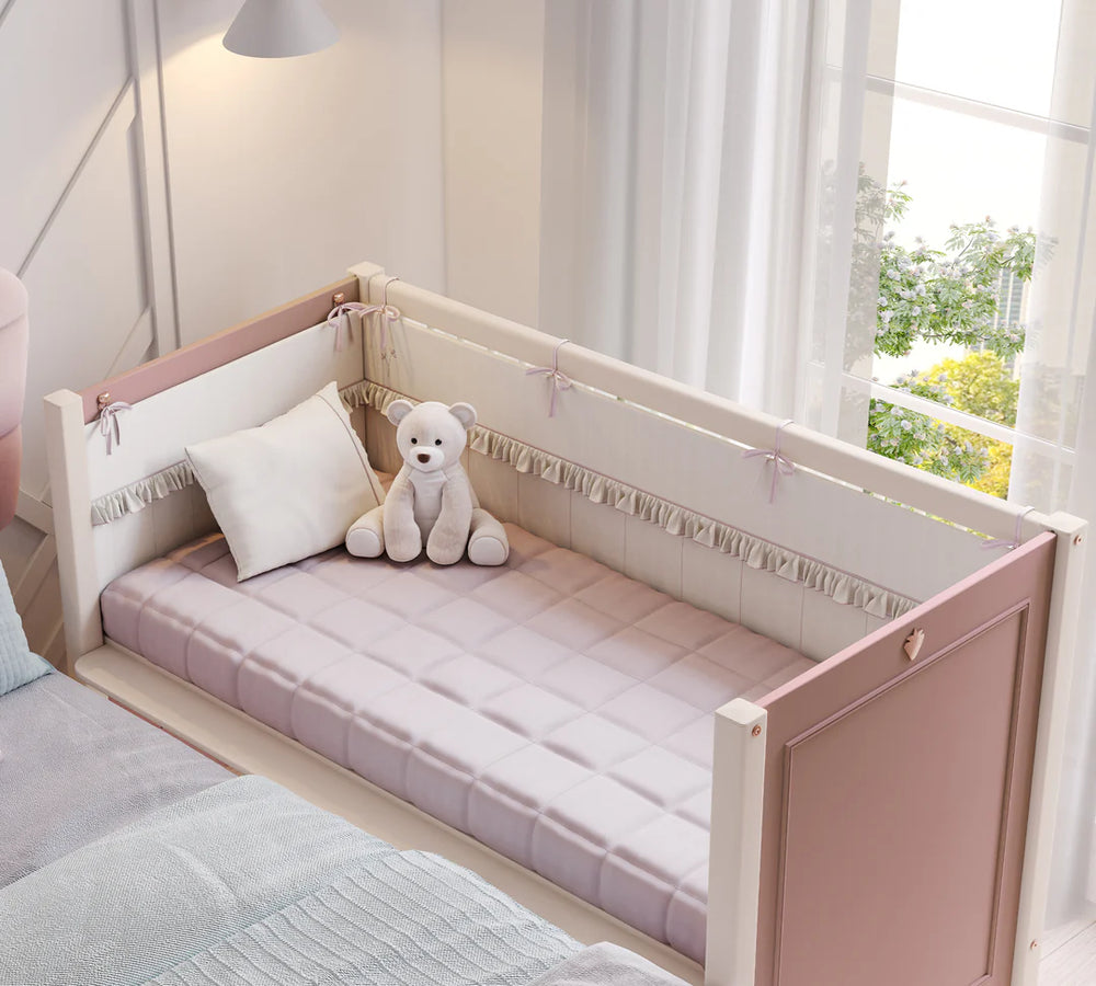 Culla Multifunzionale Baby Elegance 60x120 cm con Ruote Girevoli e Altezza Regolabile fino a 20 kg, Ideale per 0-3 Anni