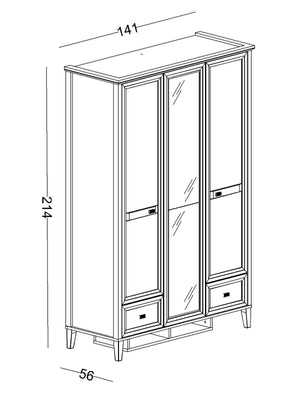 Armadio a 3 Ante Orion