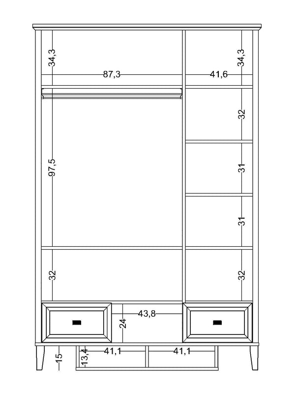 Armadio a 3 Ante Orion