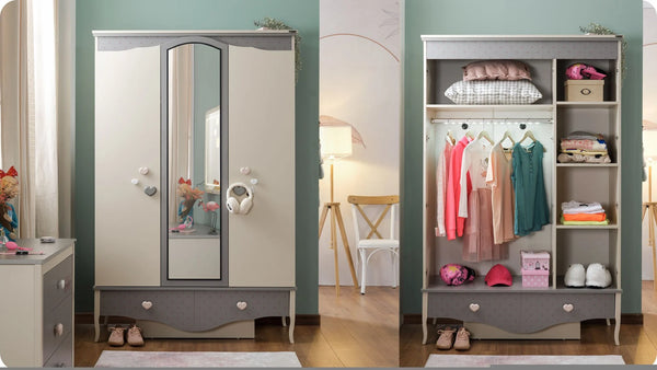 Armadio a 3 Ante con Specchio Juliet